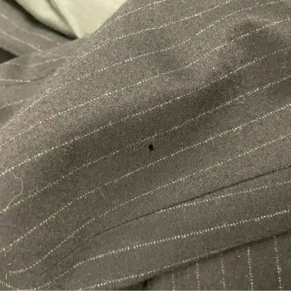 rag & bone The Icon Pinstripe Wool Suit Jacket in Charcoal‎ Size 38 $695